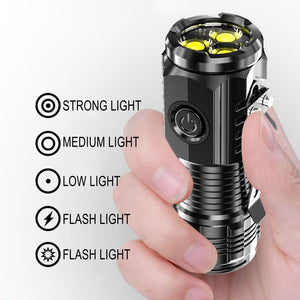 Imported Flashlight Portable Outdoor Rechargeable