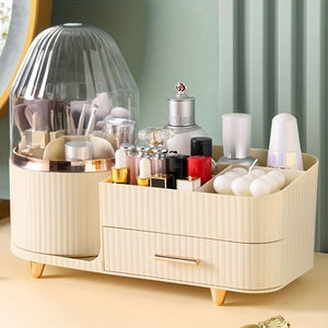 ROTATING BRUSH & COSMETIC ORGANIZER