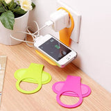 3PCS Wall Mount Folding Mobile Phone Charging Rack Hanging Holder