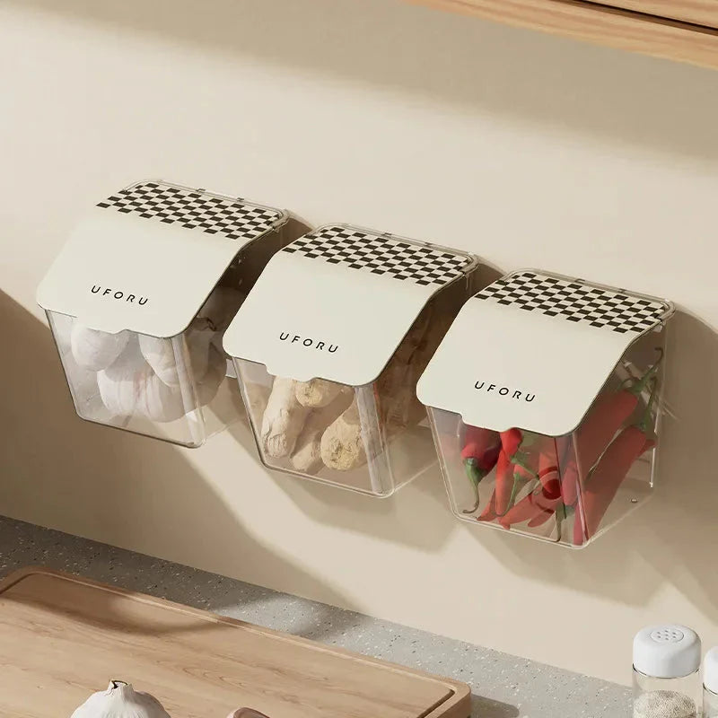 1 Pc Wall-mounted Kitchen Storage Box