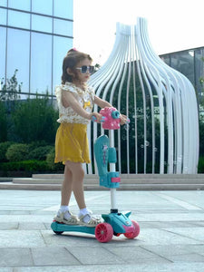 3 Wheel Bubble Scooty Kids Scooter Foldable 3 In 1