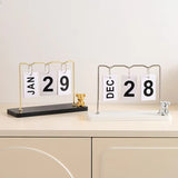 Bear Metal Desk Calendar