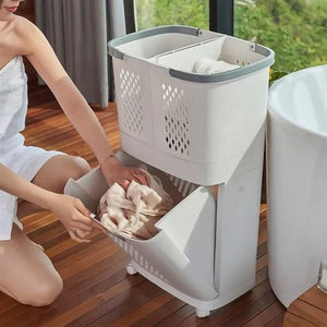 Laundry Baskets With Wheels Trolley