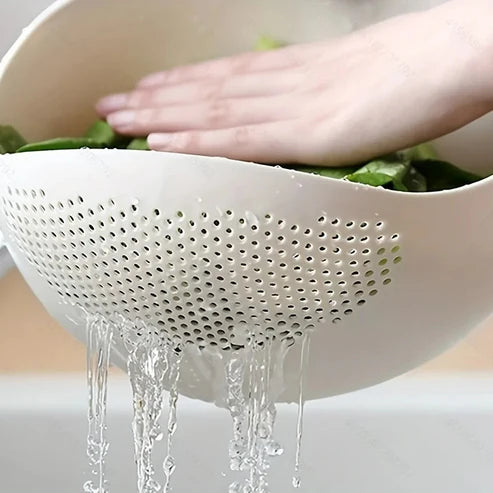 Rice Drainer Colander Rice Bowl