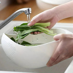 Rice Drainer Colander Rice Bowl