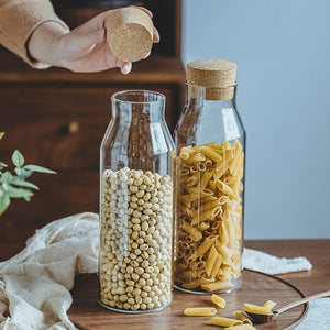 Transparent Glass Nut Storage Jar