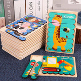 Kids Montessori Educational Wooden Puzzles