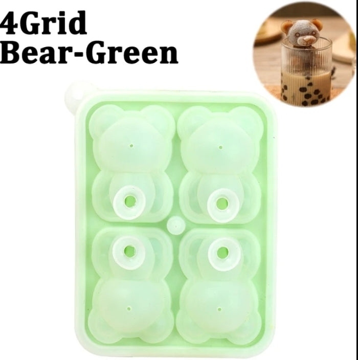 Bear Ice Cube Tray (4 grid)