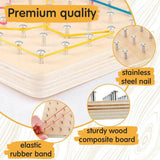 Stem Rubber Band pattern Board Game